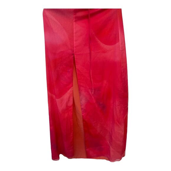 NBD Strappy Maxi Dress Halter Neck Open Back Formal Party Gala Prom Abstract S - Picture 5 of 13